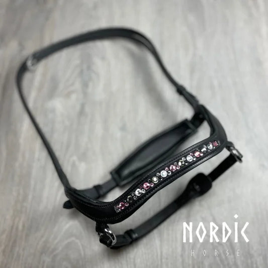 Nordic Horse Anatomischer Nasenriemen Color Mix Pink